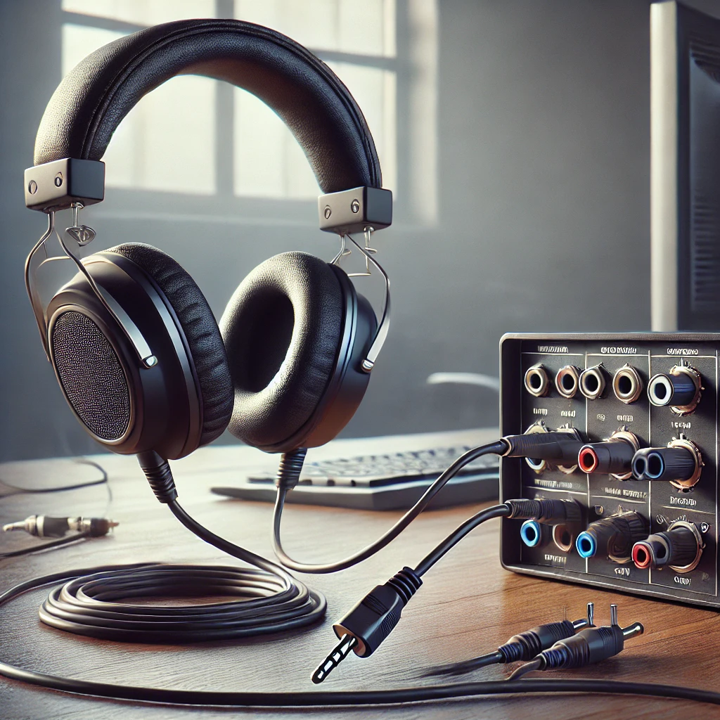 headphones static when connected to pc